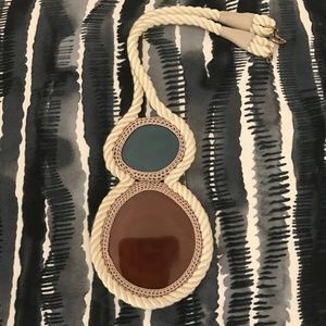 Anthropologie Agate Rope Necklace